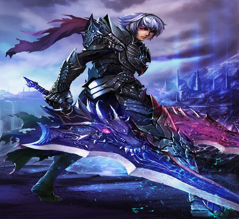 Armored Warrior on Dragon