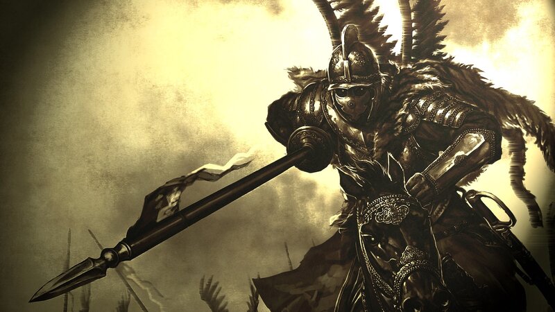 Armored Warrior on Horse — Brown, Dramatic