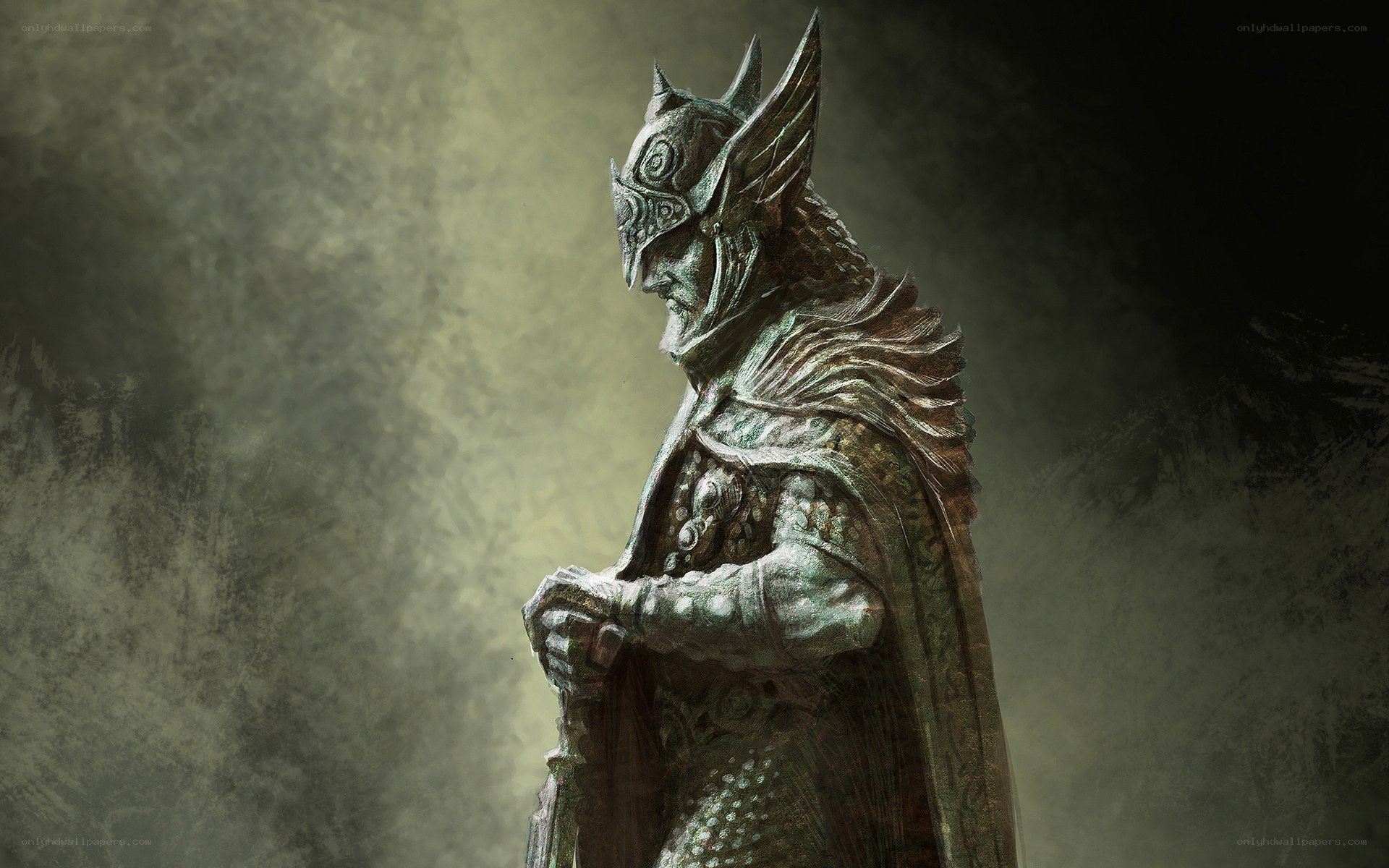 armored warrior statue