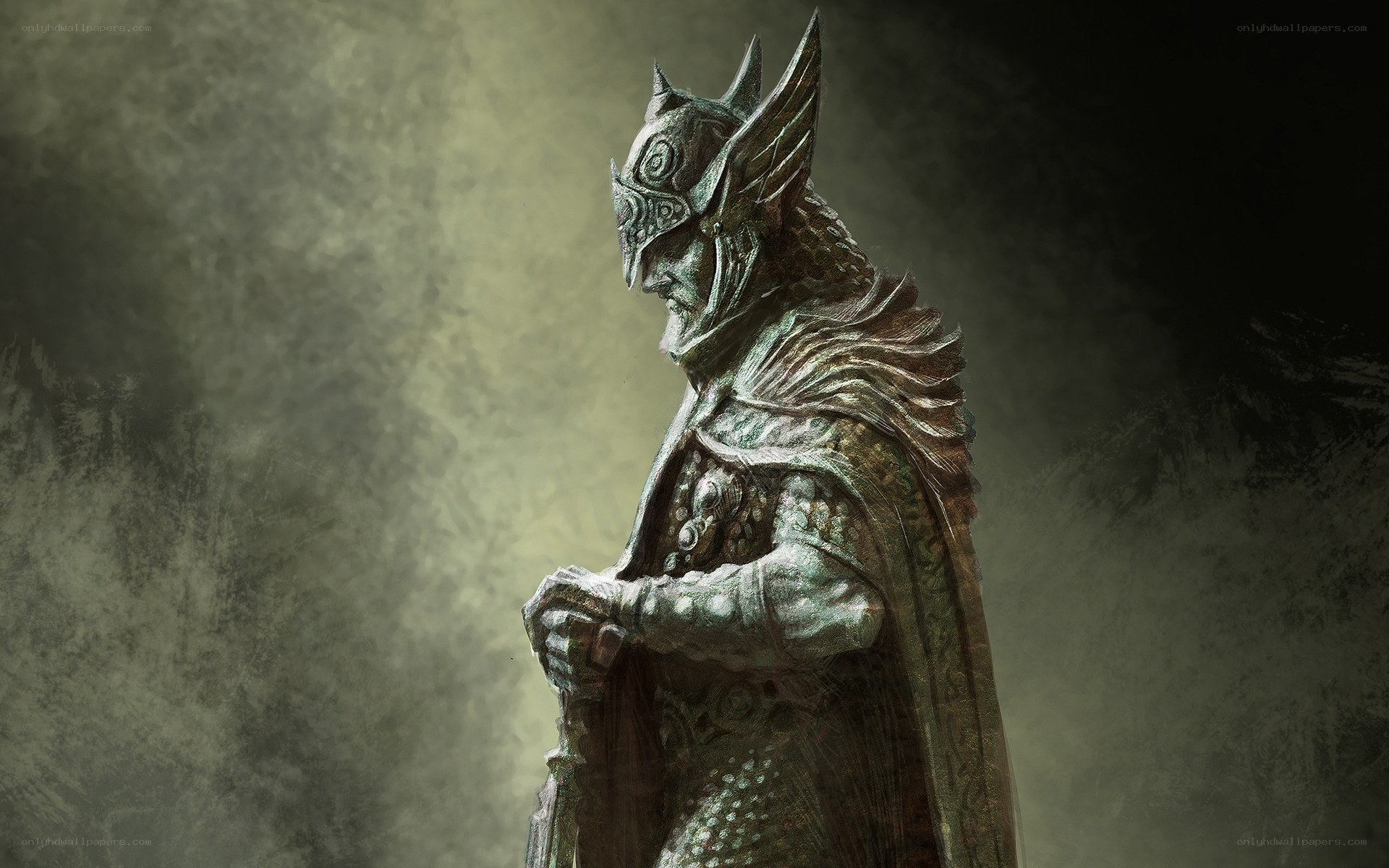 armored warrior statue