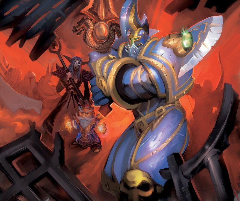 Armored Warrior with Allies