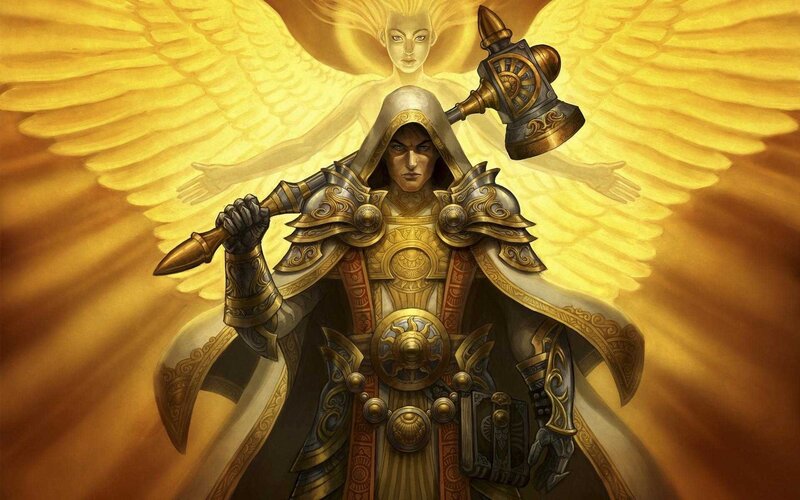 Armored Warrior with Angel