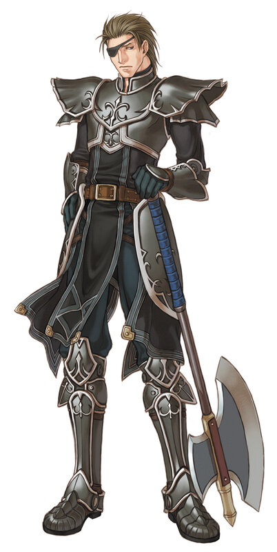 armored warrior with axe