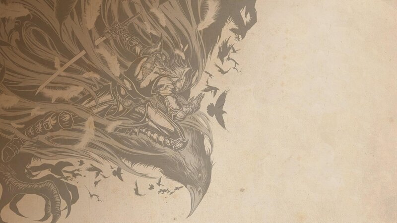 Armored Warrior with Birds