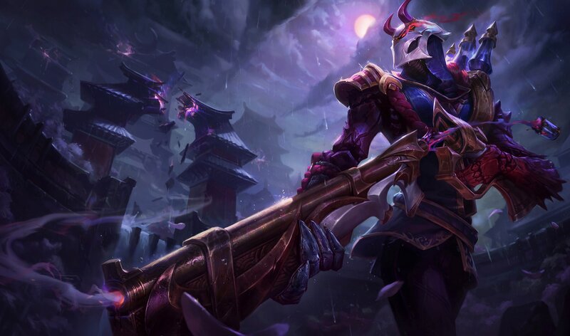 Armored Warrior with Cannon — Purple