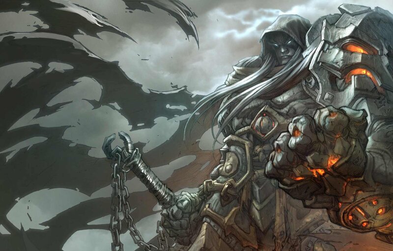 Armored Warrior with Chains — Gray