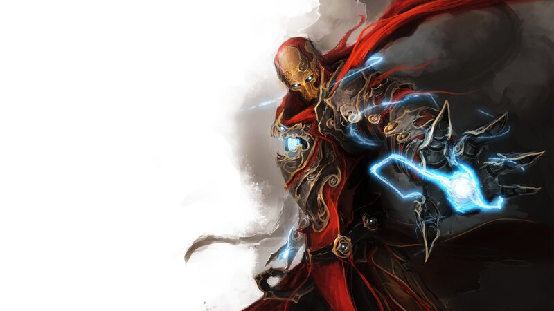 Armored Warrior with Energy — Black