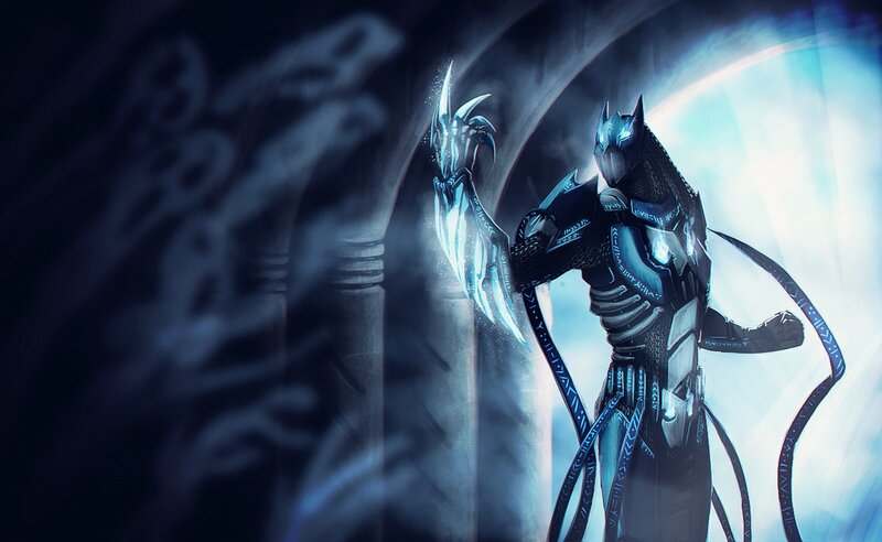 armored warrior with glowing claws