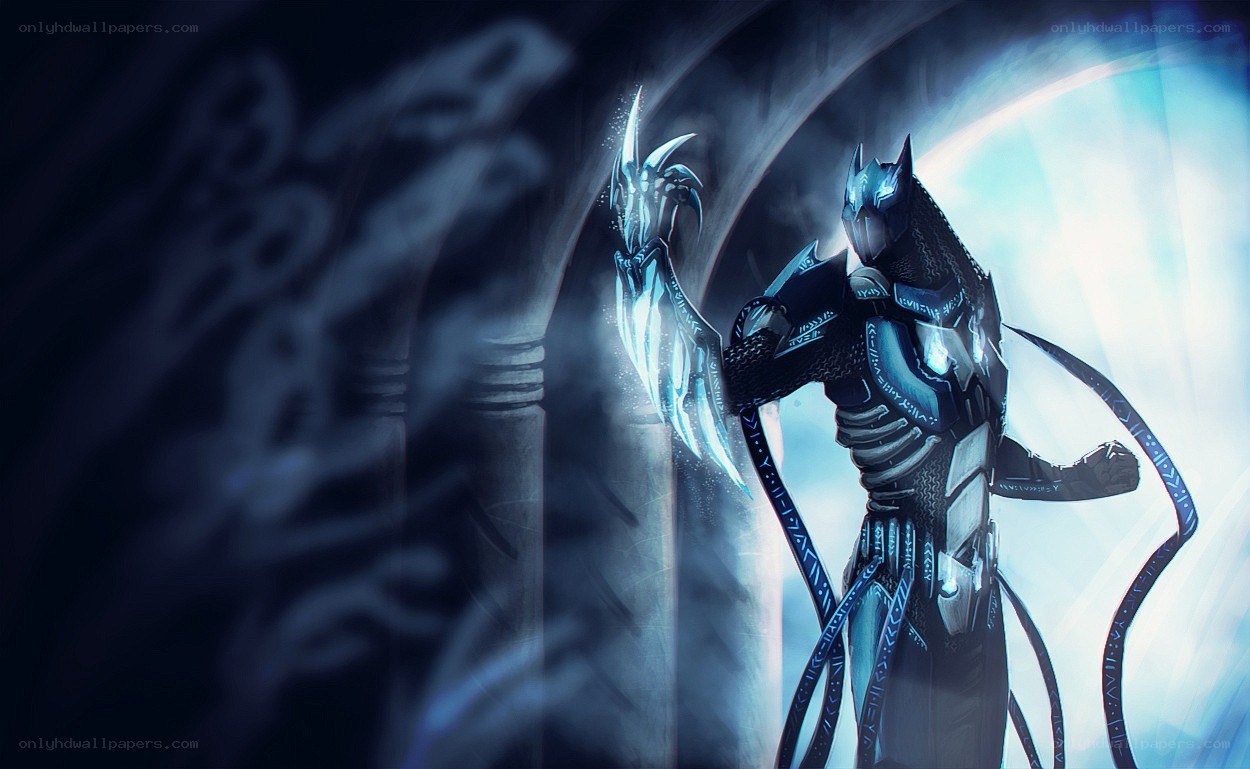 armored warrior with glowing claws