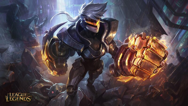 Armored Warrior with Glowing Fist — Black