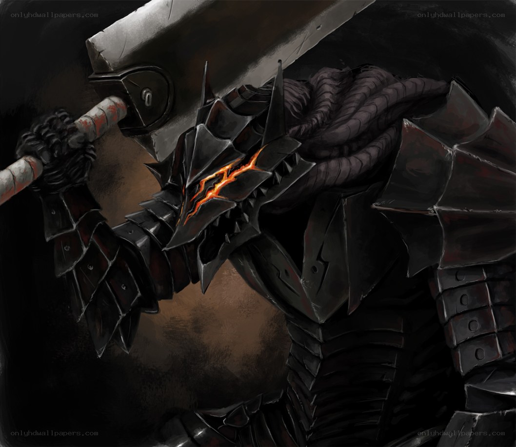 armored warrior with glowing sword