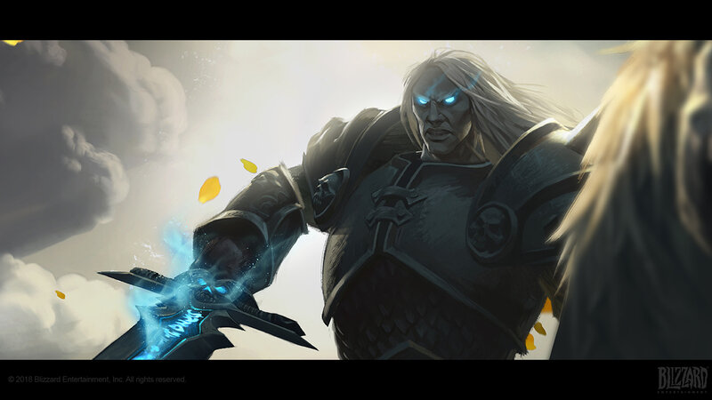 Armored Warrior with Glowing Sword — Gray