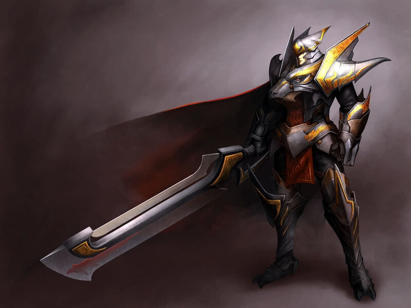 armored warrior with greatsword