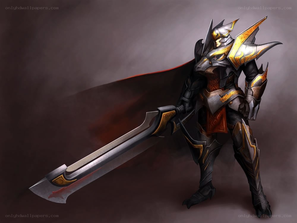 armored warrior with greatsword