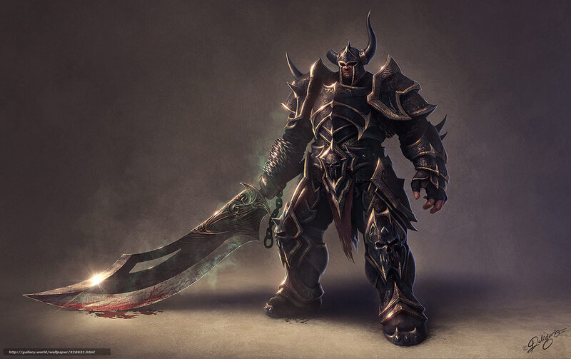 armored warrior with greatsword