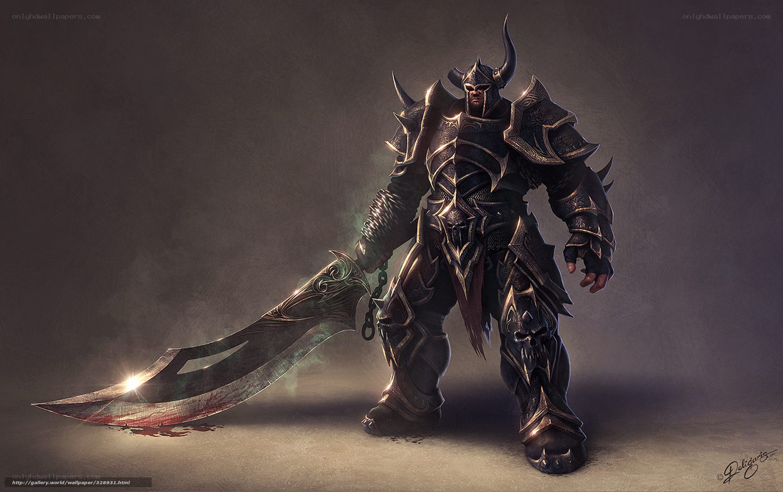 armored warrior with greatsword