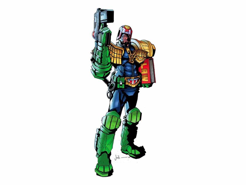 Armored Warrior with Gun