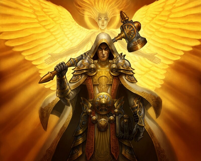 Armored Warrior with Hammer — Gold