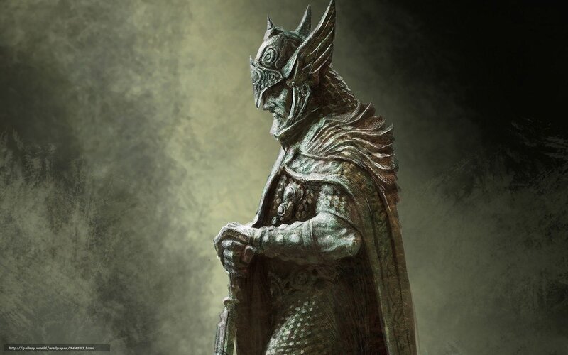 Armored Warrior with Helmet — Gray