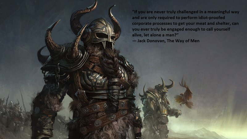 Armored Warrior with Horns — Gray, Dramatic, Digital Art