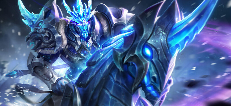 Armored Warrior with Ice Powers