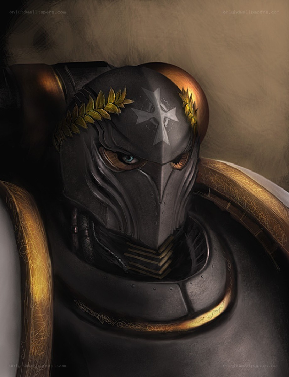 armored warrior with laurel wreath