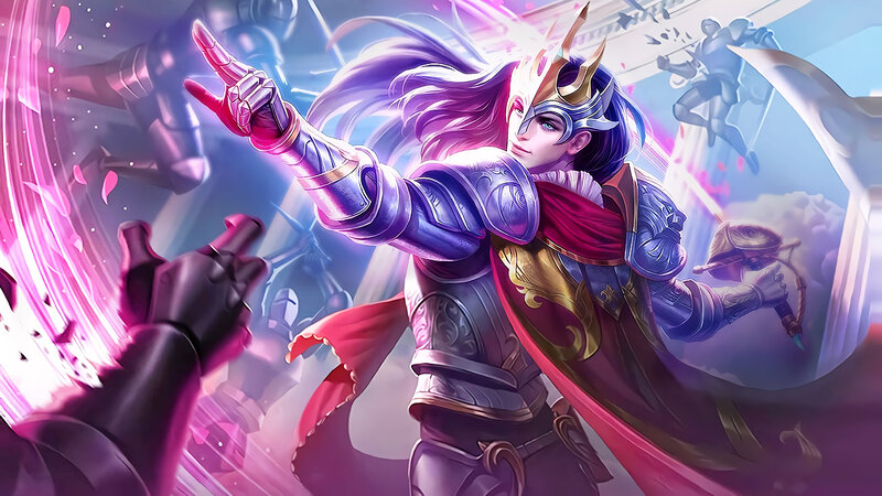Armored Warrior with Pink Hair
