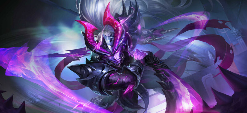 Armored Warrior with Purple Energy — Dramatic, Intense
