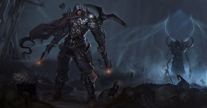 Armored Warrior with Raven