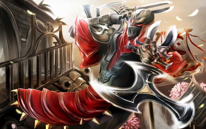 Armored Warrior with Red Cape — Dramatic