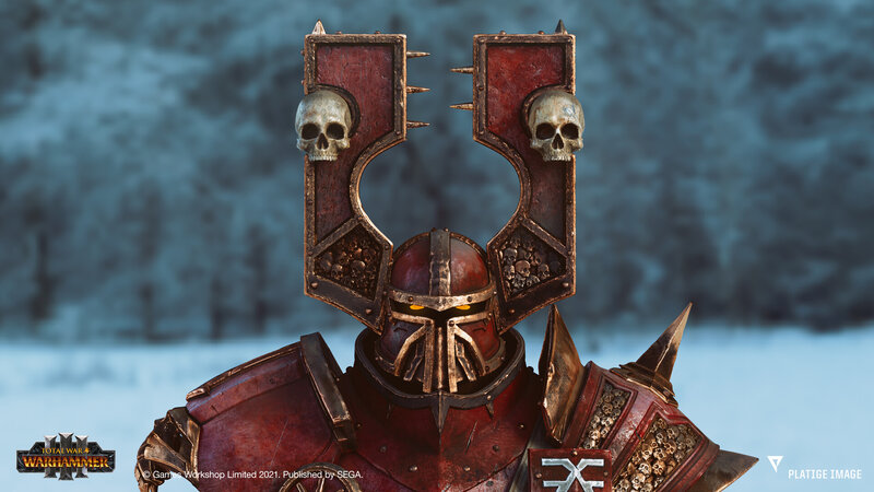 Armored Warrior with Skull Helm
