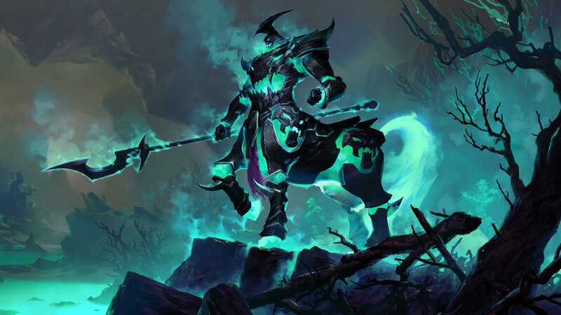 Armored Warrior with Spear — Teal