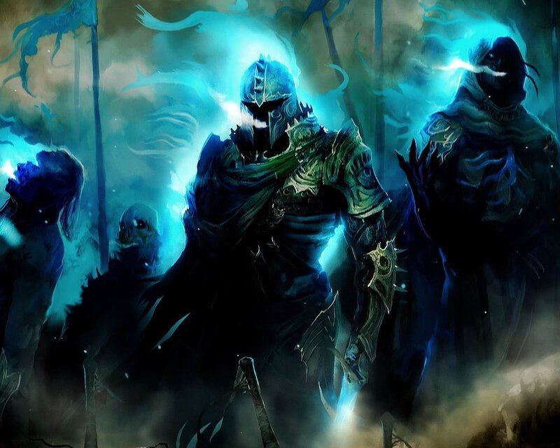 Armored Warrior with Spirits