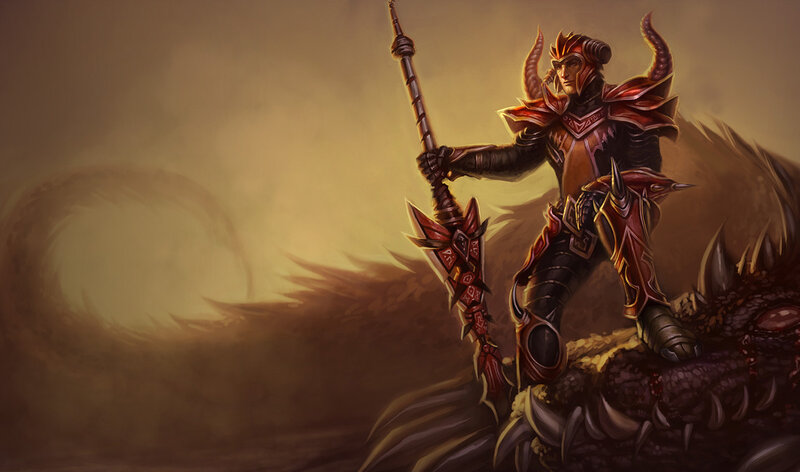 Armored Warrior with Staff — Brown