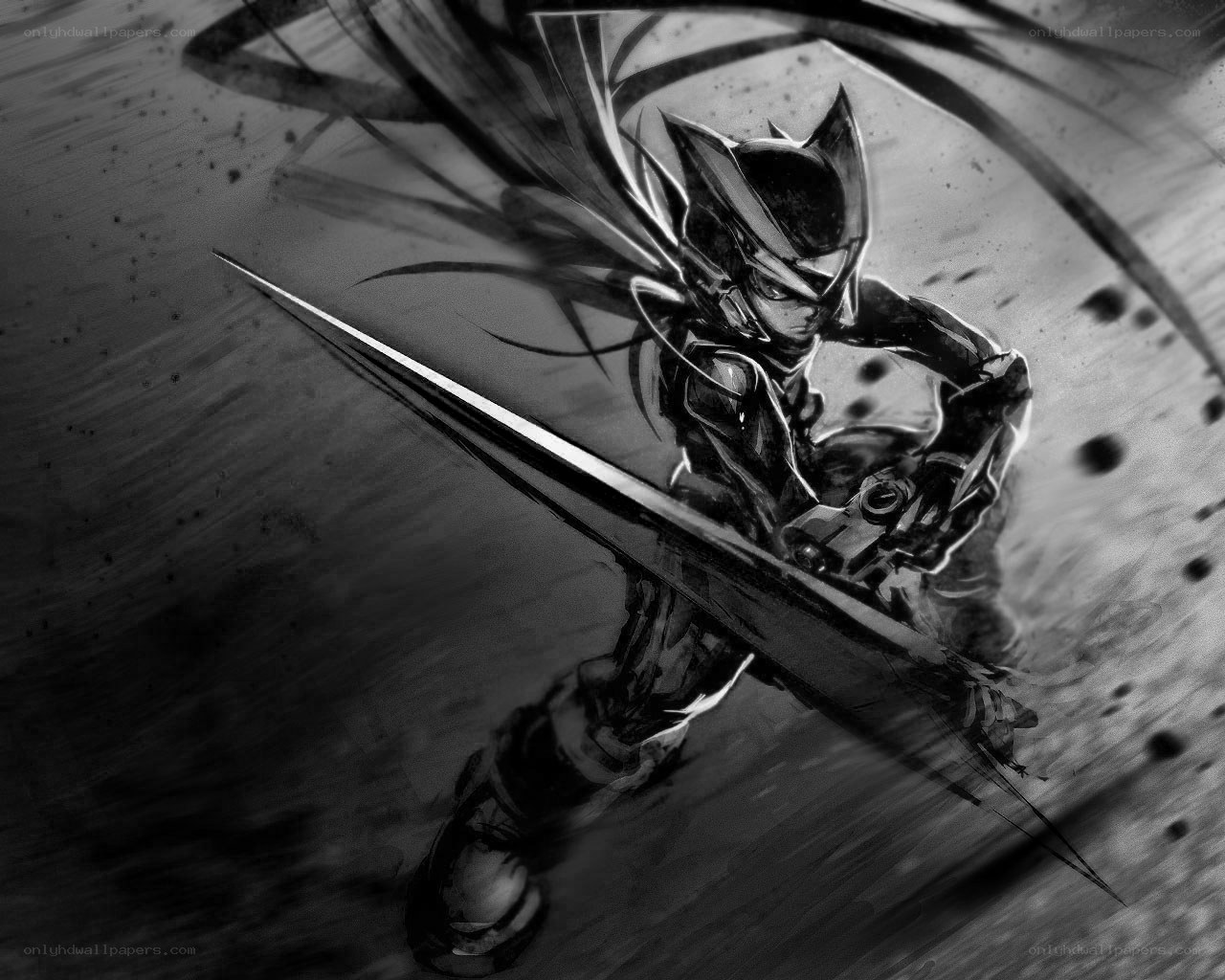 armored warrior with sword