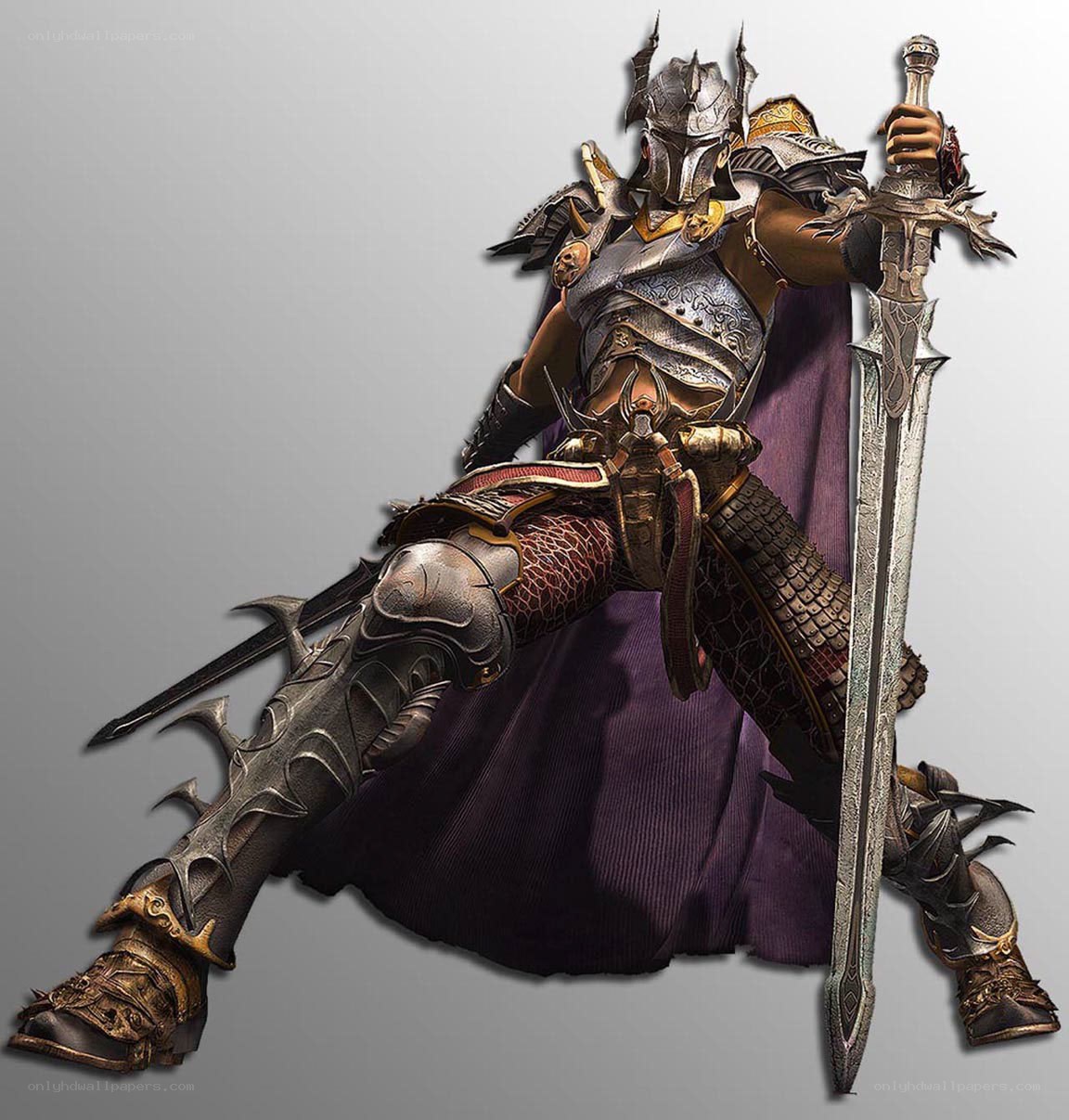 armored warrior with sword