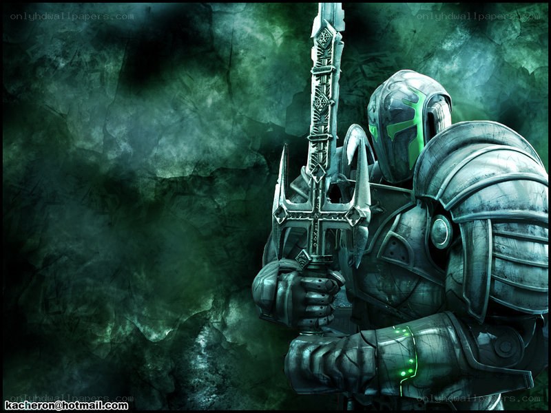 armored warrior with sword