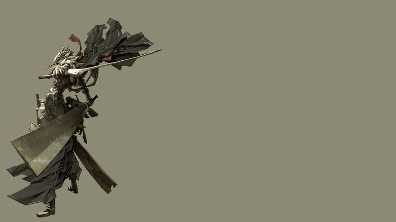 armored warrior with sword