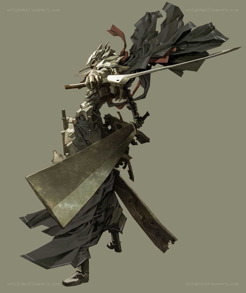 armored warrior with sword