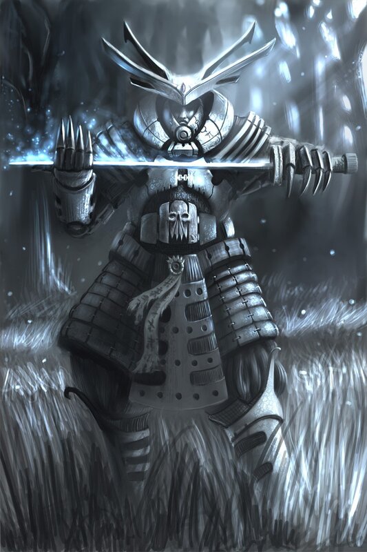 armored warrior with sword