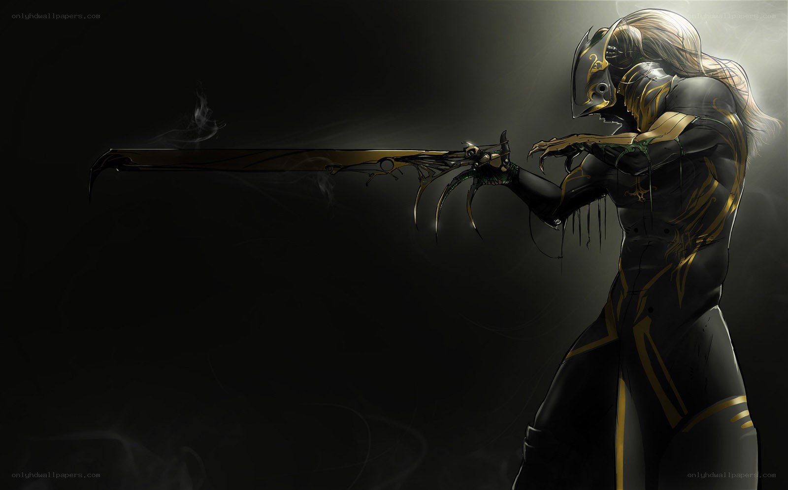 armored warrior with sword