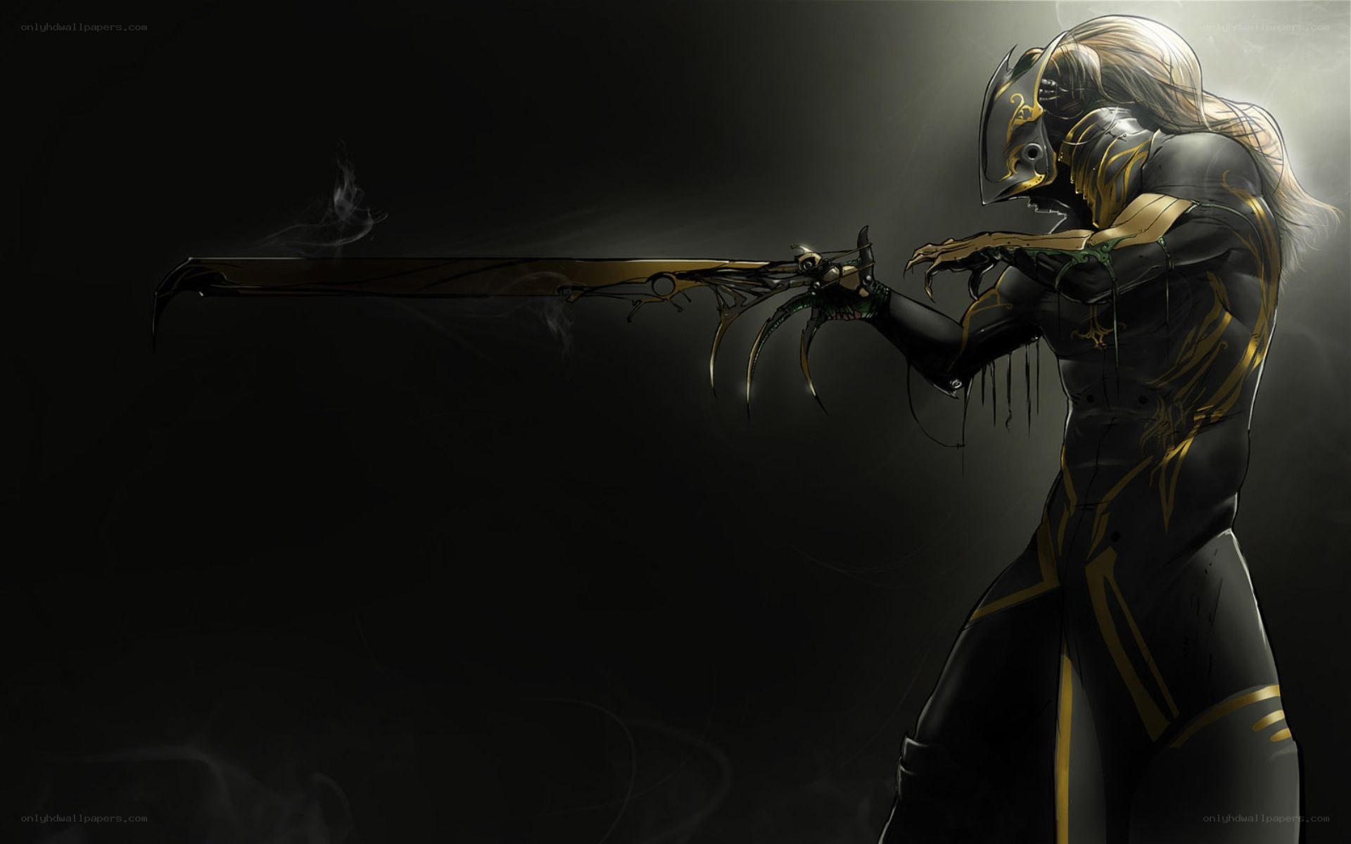 armored warrior with sword