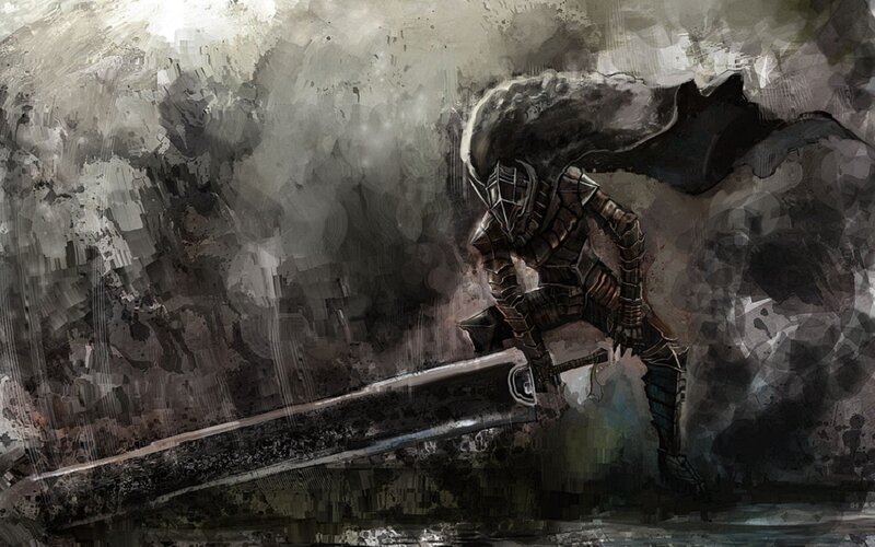 armored warrior with sword