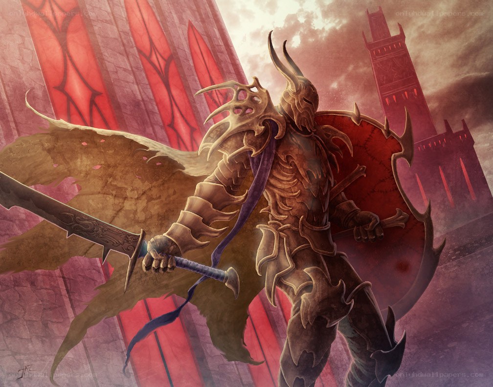 armored warrior with sword