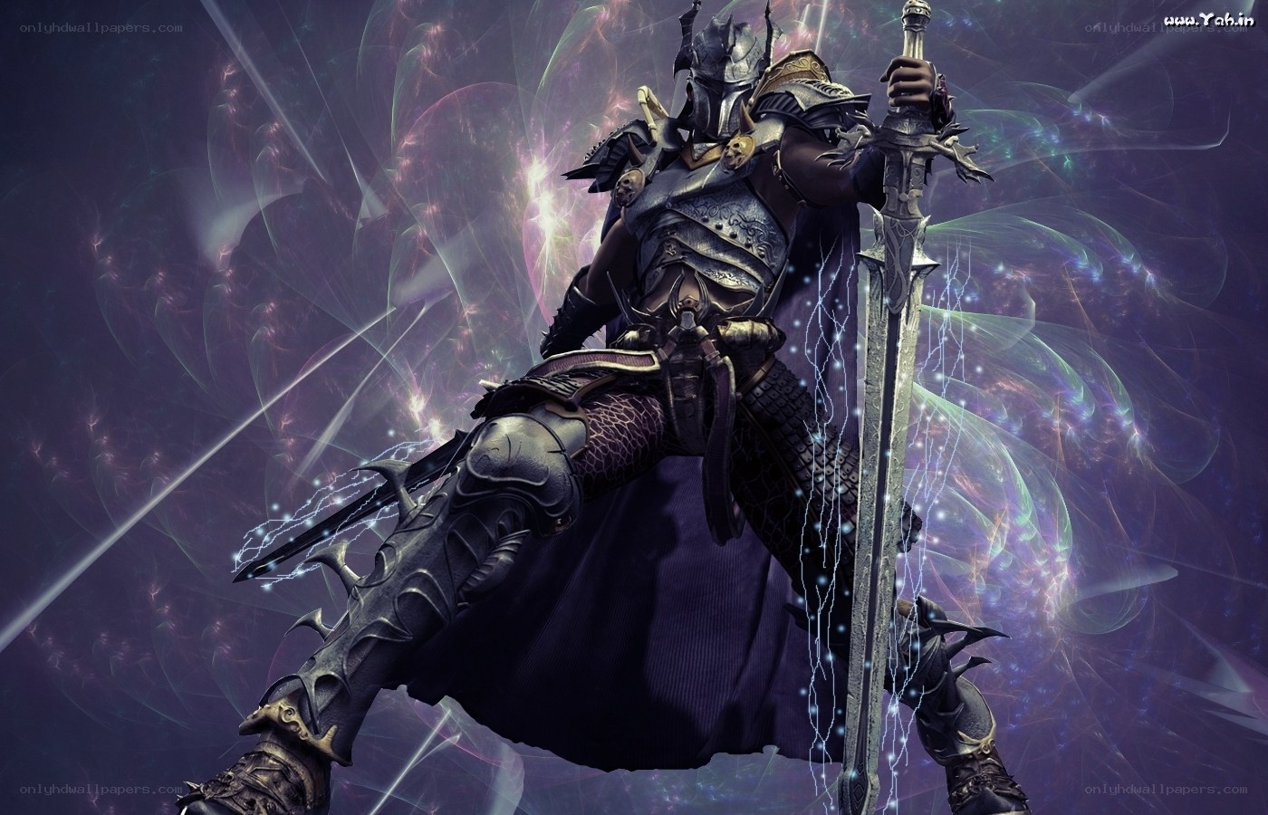 armored warrior with sword