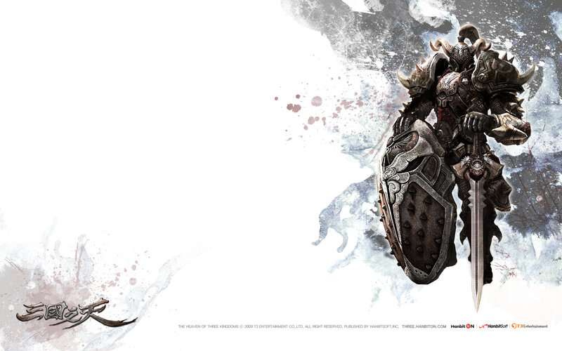 Armored warrior with sword and shield