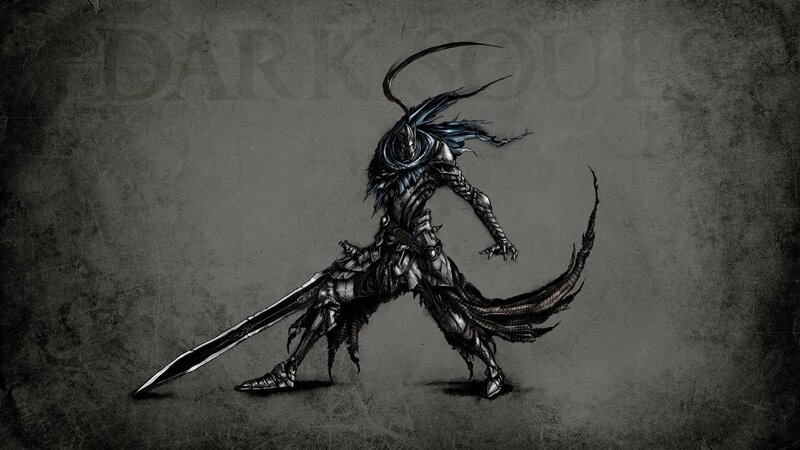 Armored Warrior with Sword — Black, Dark, Dramatic, Digital Art