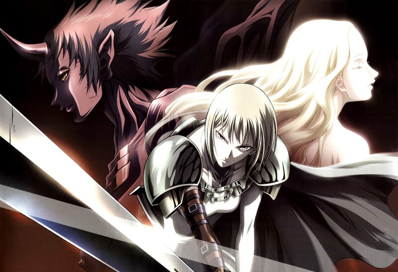 Armored Warrior with Sword — Black, Dark, Manga