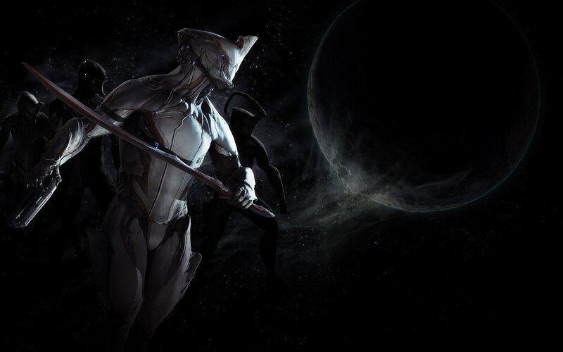 Armored Warrior with Sword — Black, Dramatic, Night, Digital Art, Planet