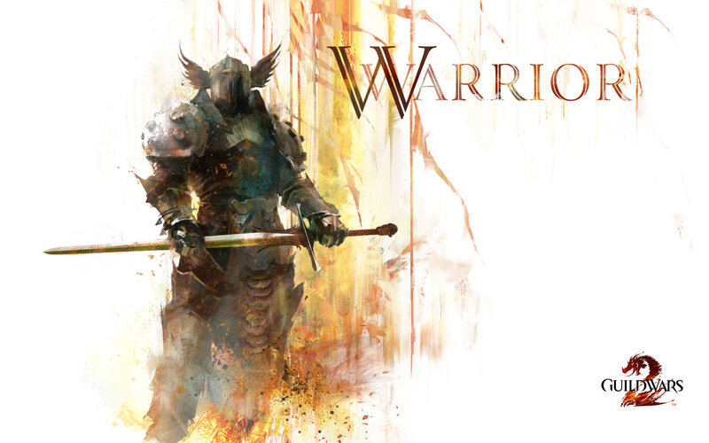 Armored Warrior with Sword — White